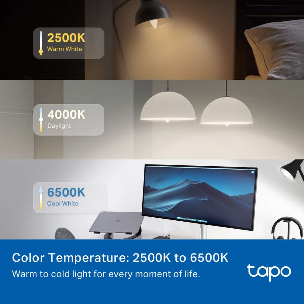 TP-Link TAPO - Tp-Link - TAPO - L430C E14 Smart Wi-Fi Light Bulb (4-Pack) - TP-Link TAPO - Tp-Lin...