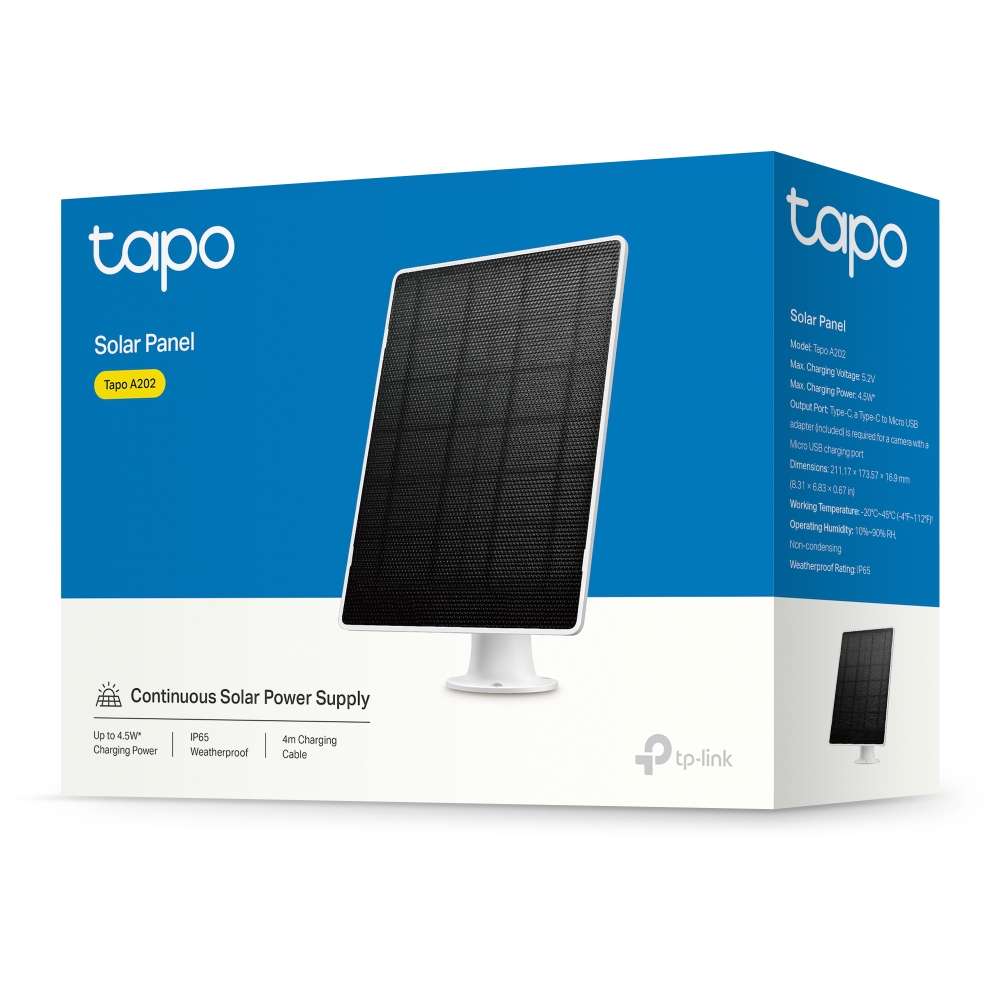Tp-Link - Tapo Solar Panel 4.5W - Tp-Link - Tapo Solar Panel 4.5W