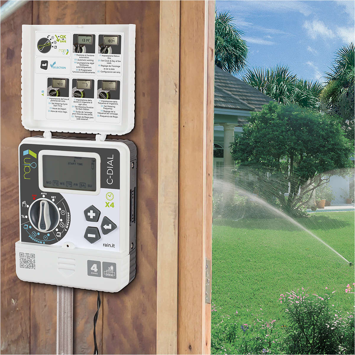 RAIN - C Dail Controller 4 Stations 2 Programs - RAIN - C Dail Controller 4 Stations 2 Programs