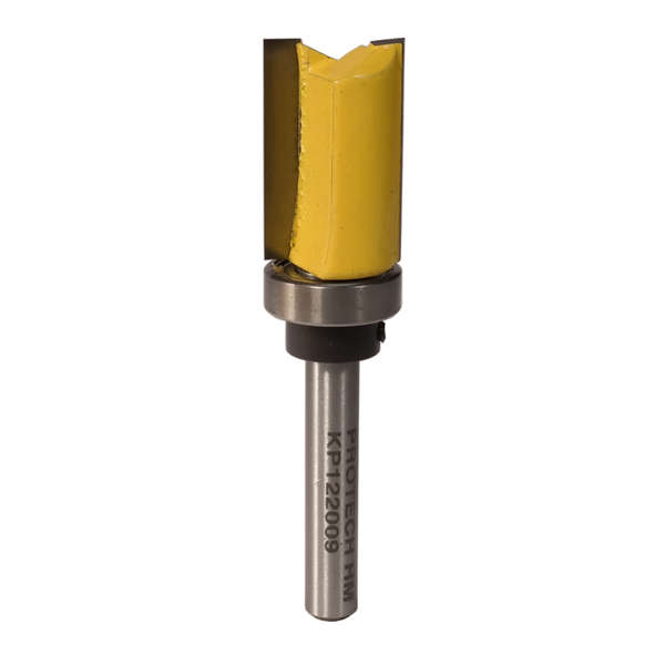 Pro-Tech - Pattern Flush Trim Bit. With Shank Mounted Bearing 16mm X 25mm 1/4" Sh - Pro-Tech - Pa...