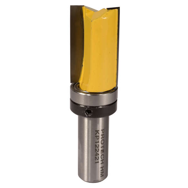 Pro-Tech - Pattern Flush Trim Bit. With Shank Mounted Bearing 19mm X 32mm 1/2" Sh - Pro-Tech - Pa...