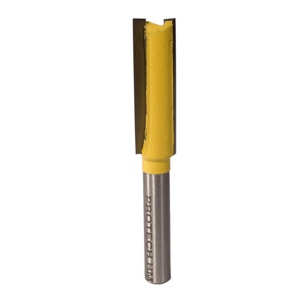 Pro-Tech - Straight Bit 3/8" (9.5mm) X 1 1/4"(32mm) Two Flute Long 1/4" Shank - Pro-Tech - Straig...