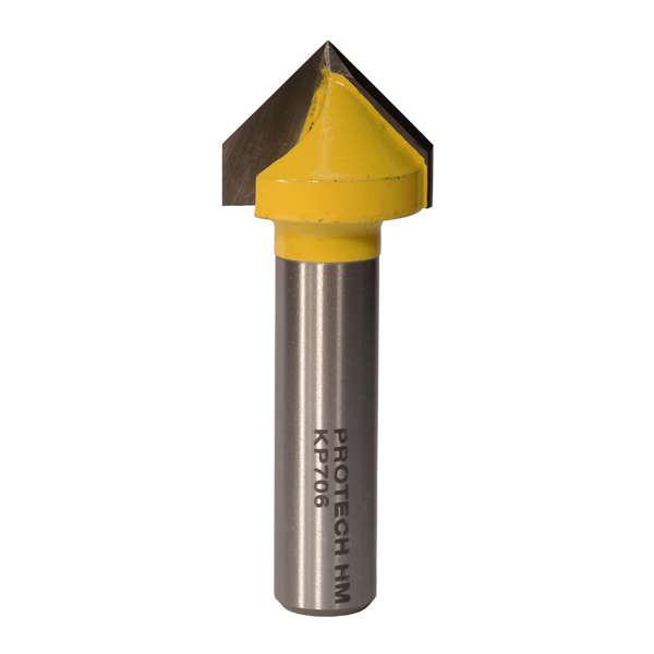 Pro-Tech - V-Groove Bit Tct 1" X 1/2"Sh - Pro-Tech - V-Groove Bit Tct 1" X 1/2"Sh