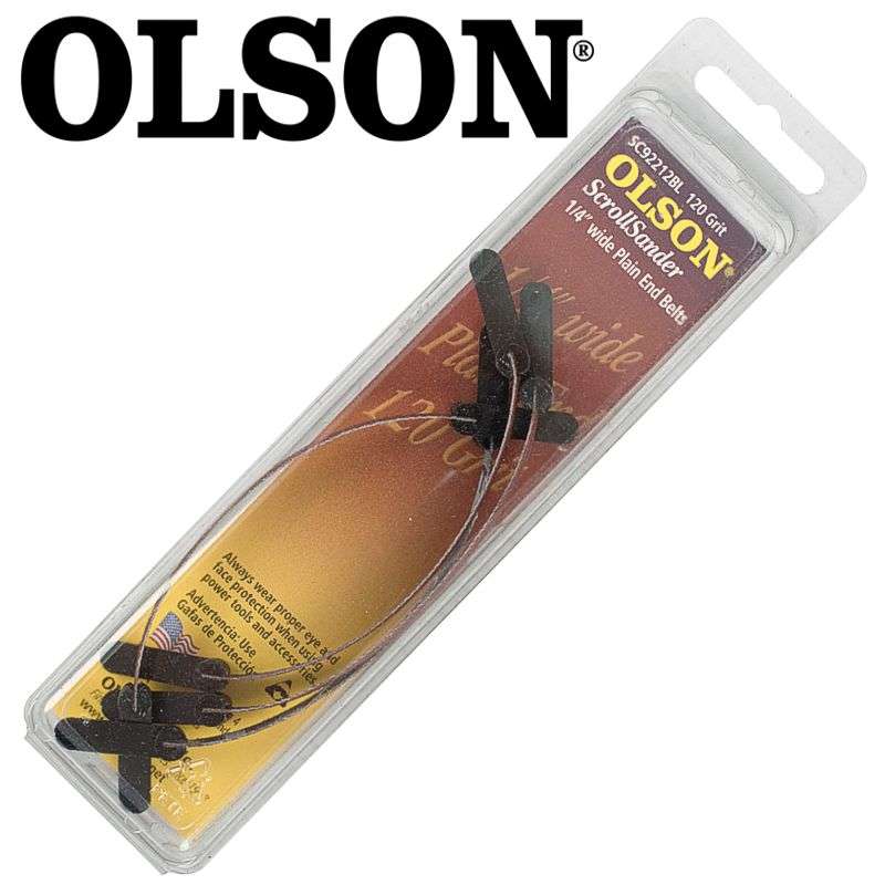 OLSON - Scroll Saw Sander 5' 125mm X 1/4' 120G Plain End 4Pc - OLSON - Scroll Saw Sander 5' 125mm...