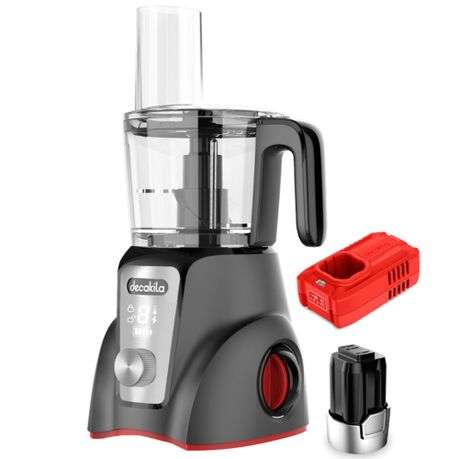 Decakila - Cordless Food Processor - Black - 1.25L - Decakila - Cordless Food Processor - Black -...