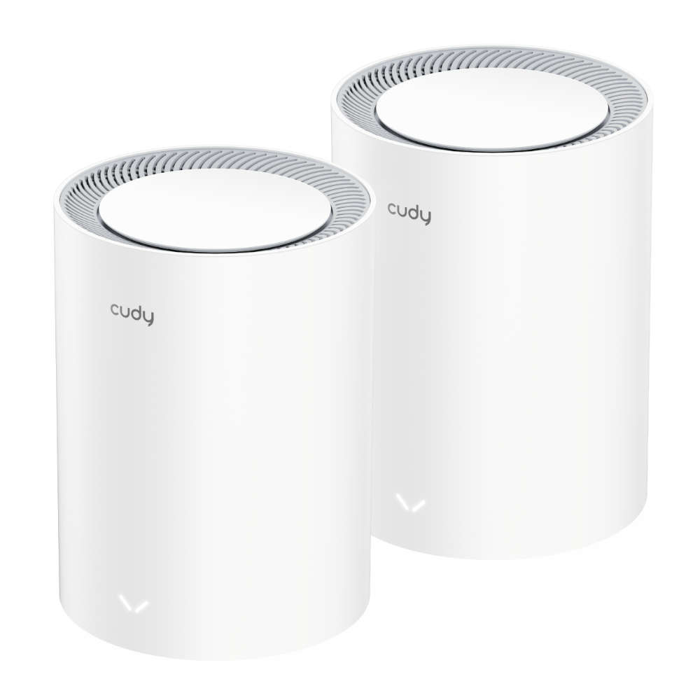 Cudy - AX3000 Wi-Fi 6 Mesh Kit 2 Pack - White - Cudy - AX3000 Wi-Fi 6 Mesh Kit 2 Pack - White