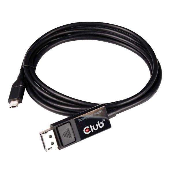 CLUB3D - 1.8m USB Type-C To DisplayPort 1.4 mm Bi-Directional Cable - CLUB3D - 1.8m USB Type-C To...
