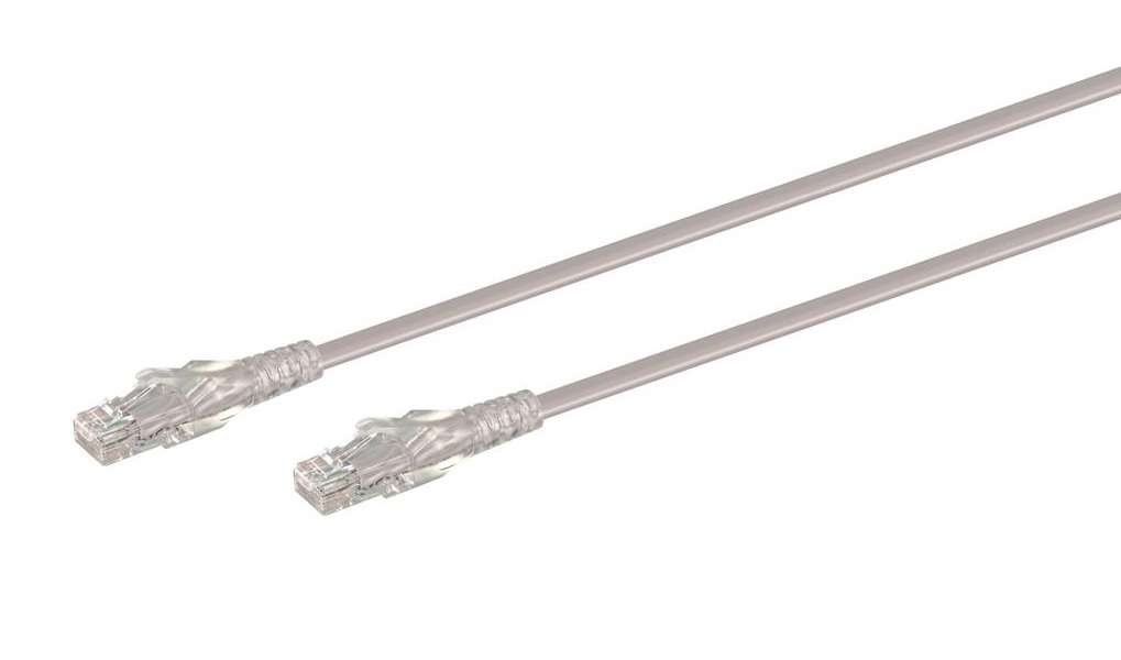 0.5M CAT6 Moulded Flylead - Grey - 0.5M CAT6 Moulded Flylead - Grey