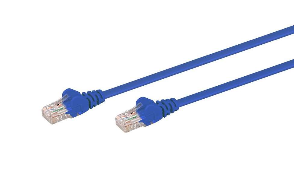 5M CAT5E Moulded Flylead - Blue - 5M CAT5E Moulded Flylead - Blue