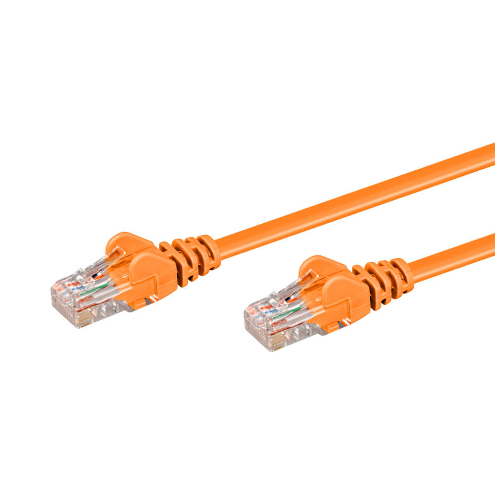 LinkQnet - 3M Cat5E Moulded Flylead - Orange - LinkQnet - 3M Cat5E Moulded Flylead - Orange