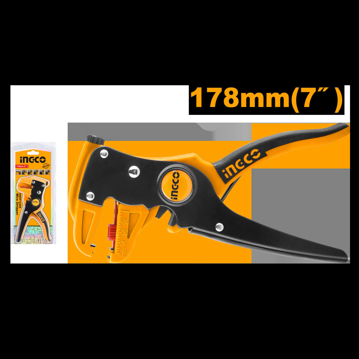 Ingco - Plier Wire Stripper (0.5mm - 6mm Gun TPE) - Ingco - Plier Wire Stripper (0.5mm - 6mm Gun ...