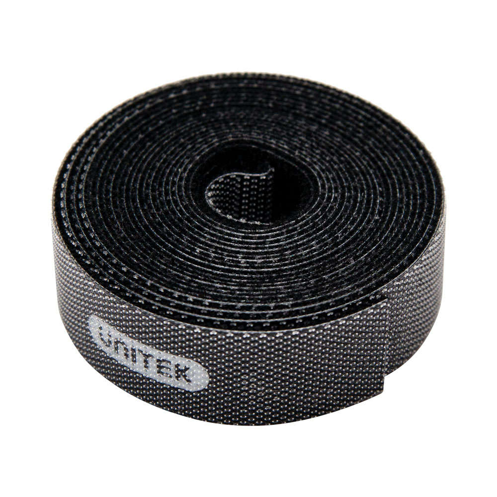 Unitek - 5M Hook&Loop 15mm - Black (Ot142Bk) - Unitek - 5M Hook&Loop 15mm - Black (Ot142Bk)