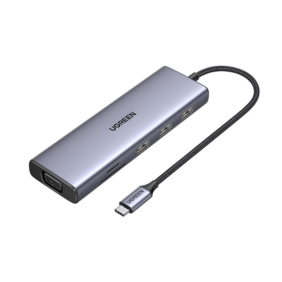 Ugreen - 9-in-1 Type-C Hub | HDMI | VGA | LAN | SD/TF | 100W PD | USB3.0 - Ugreen - 9-in-1 Type-C...