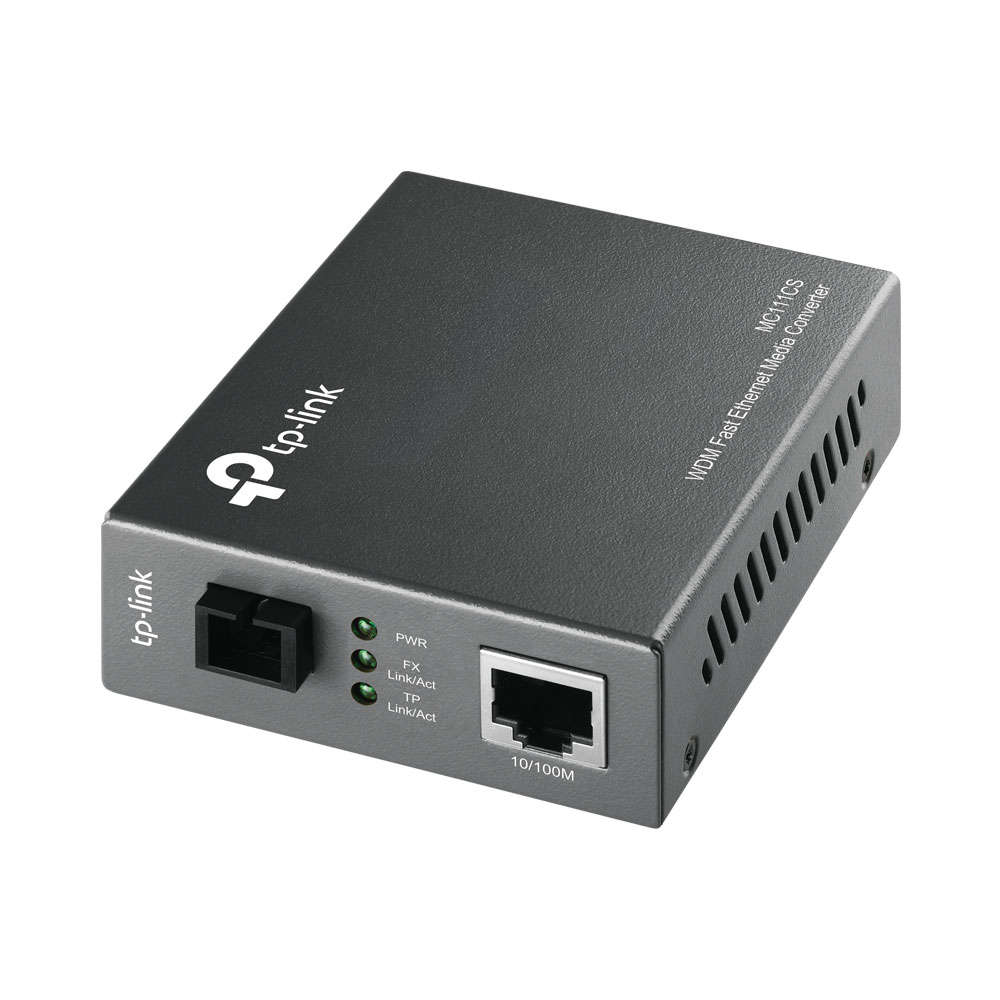 Tp-Link - MC111CS Omada 10/100Mbps WDM Media Converter - Tp-Link - MC111CS Omada 10/100Mbps WDM M...