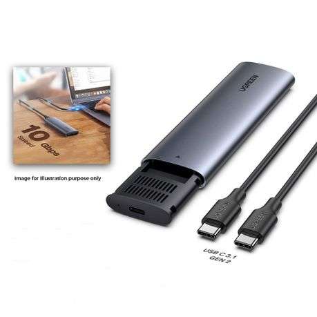 Ugreen - CM400-10902 Type-C to M.2 M-KEY PCIe NVMe SSD Enclosure - Ugreen - CM400-10902 Type-C to...