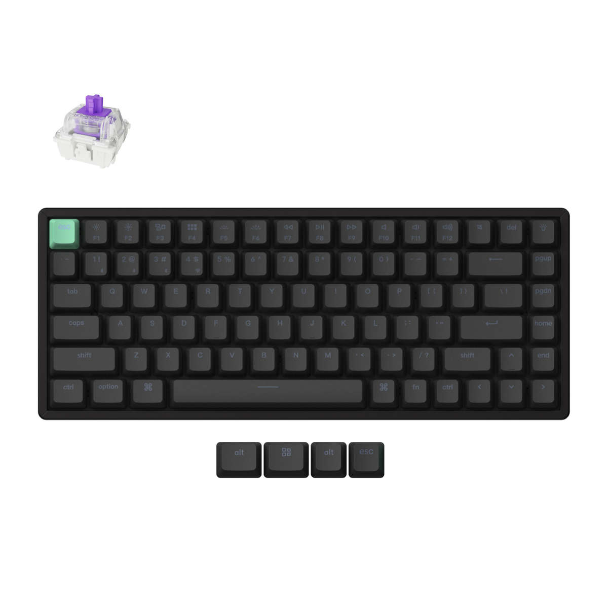 Keychron - K2 HE Wireless Standard Magnetic Custom Keyboard | Nebula Switch - Keychron - K2 HE Wi...