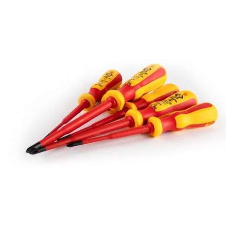 Tork Craft - 8pc Ub Screwdriver Set Vde Insulated C/W Storage Box - Tork Craft - 8pc Ub Screwdriv...