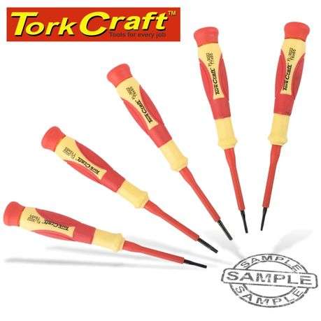 Tork Craft - 8pc Ub Screwdriver Set Vde Insulated C/W Storage Box - Tork Craft - 8pc Ub Screwdriv...