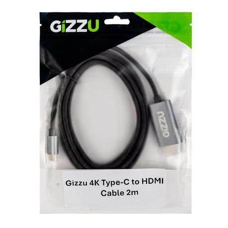 Gizzu - 4K60Hz Type-C to HDMI Cable 2m - Gizzu - 4K60Hz Type-C to HDMI Cable 2m