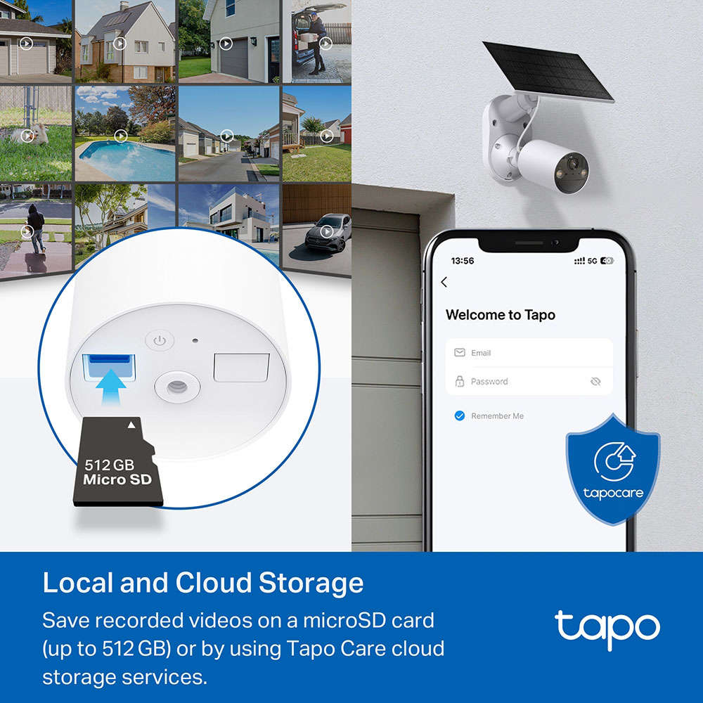 Tp-Link - Tapo Tc85 Kit Solar-Powered Security Camera Kit - Tp-Link - Tapo Tc85 Kit Solar-Powered...