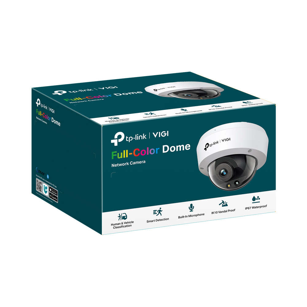 Tp-Link - Vigi C250(4mm) 5MP Full-Color Dome Network Camera, 24h Night Vision - Tp-Link - Vigi C2...