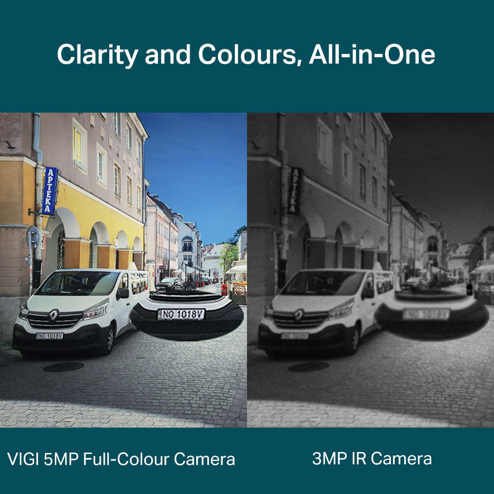 Tp-Link - Vigi C250(4mm) 5MP Full-Color Dome Network Camera, 24h Night Vision - Tp-Link - Vigi C2...