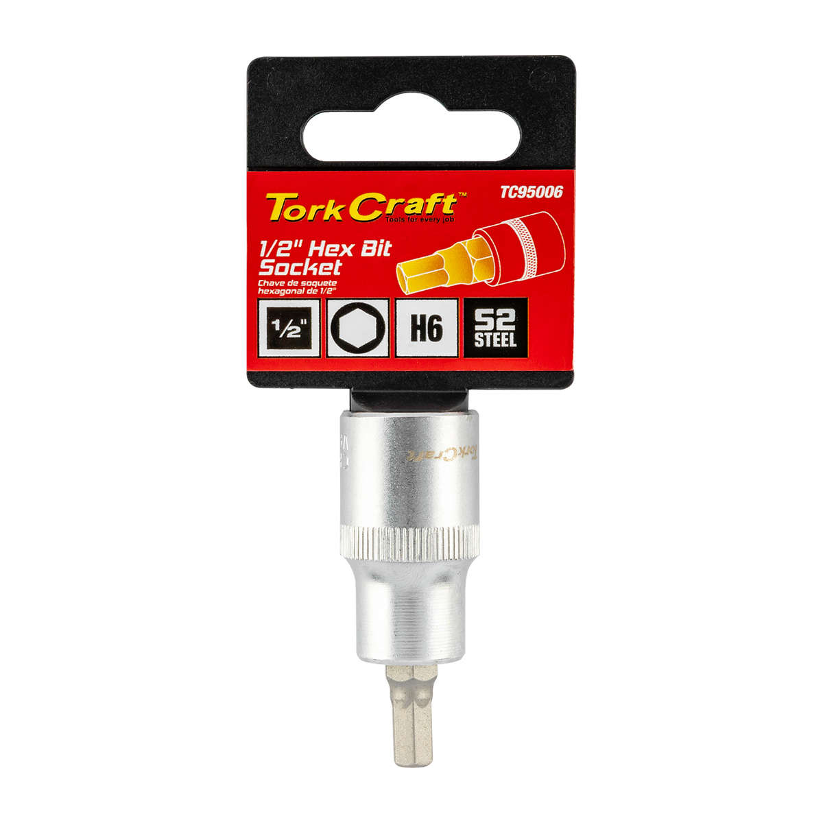 Tork Craft - Socket Bit 1/2'Dr Hex H6 S2 Material - Tork Craft - Socket Bit 1/2'Dr Hex H6 S2 Mate...