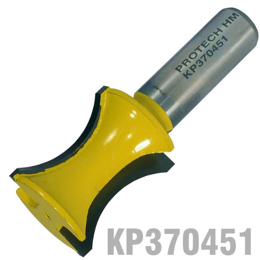 Pro-Tech - External Bull Nose 1' X 1' Half Radius 1/2' Shank - Pro-Tech - External Bull Nose 1' X...