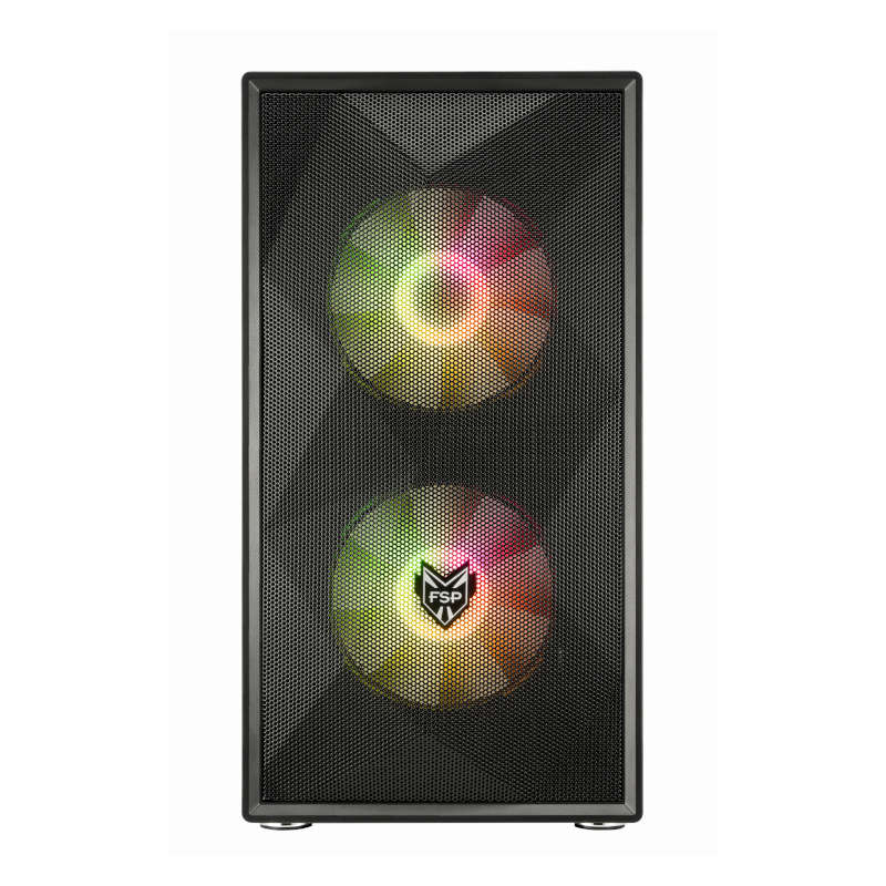 FSP - CST130A Micro-ATX Gaming Chassis Tempered Glass Side Panel - Black - FSP - CST130A Micro-AT...