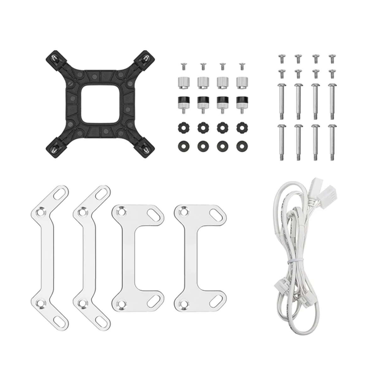 DEEPCOOL - LM240 ARGB 240mm AiO CPU Liquid Cooler - White - DEEPCOOL - LM240 ARGB 240mm AiO CPU L...