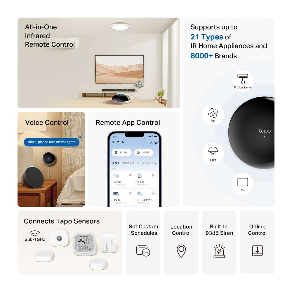 Tp-Link - Tapo H110 Smart Ir And Iot Hub - Tp-Link - Tapo H110 Smart Ir And Iot Hub