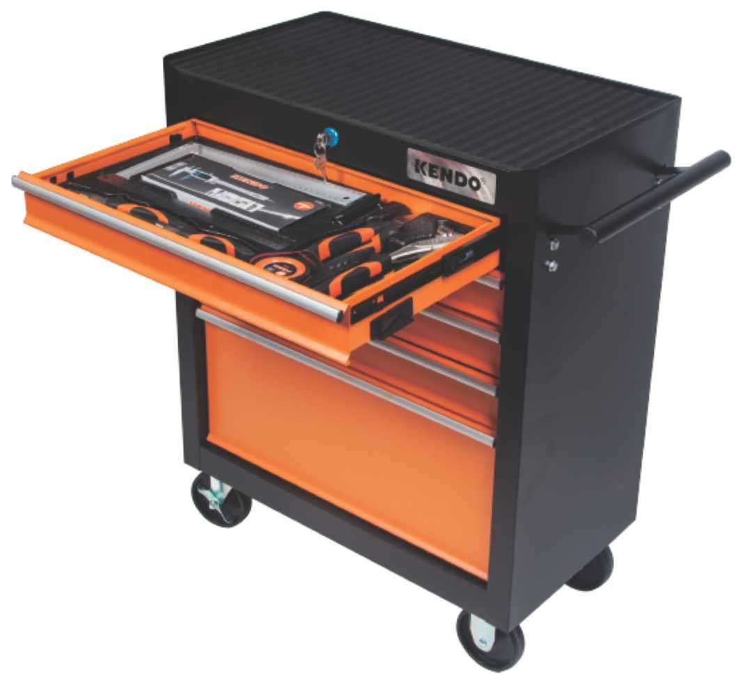Kendo - Tool Trolley 5 Drawer 113 Piece - Kendo - Tool Trolley 5 Drawer 113 Piece