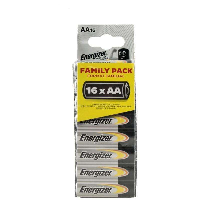 Energizer - 1.5v Power Alkaline AA Battery Pack 16 - Energizer - 1.5v Power Alkaline AA Battery P...