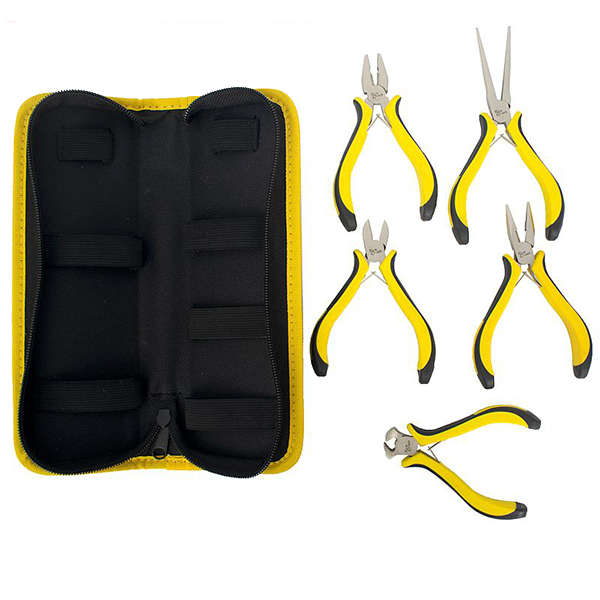 Tork Craft - Mini 5 Pc Plier Set with Carry Bag - Tork Craft - Mini 5 Pc Plier Set with Carry Bag
