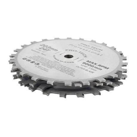 Pro-Tech - Dado Set - 230mm x 15.88 x 24T 4 x 1/8" 3/32"1/16" Chip 27.5mm - Pro-Tech - Dado Set -...
