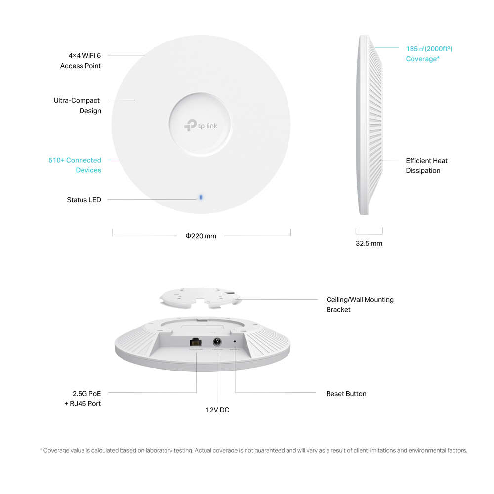 Tp-Link - Omada Ax6000 WiFi6 Ap Ultra - Tp-Link - Omada Ax6000 WiFi6 Ap Ultra