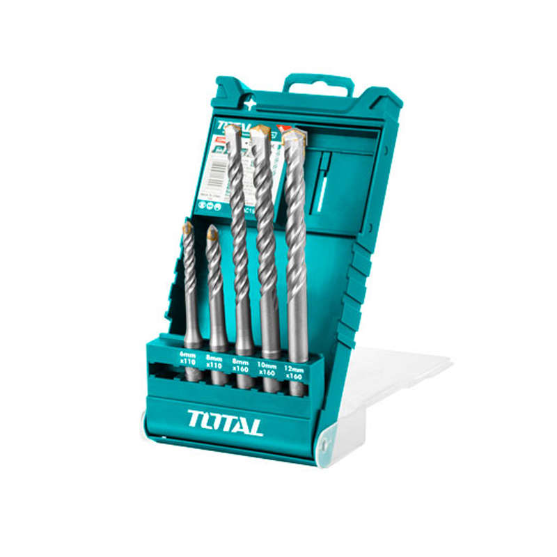 Total tools - SDS Hammer Drill Bits Set 5Pcs - Total tools - SDS Hammer Drill Bits Set 5Pcs