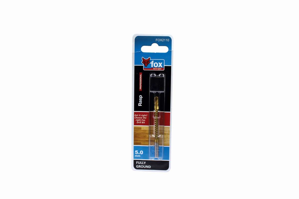 Fox - Wood Rasp Drill Bit 5.0 X 86mm - Fox - Wood Rasp Drill Bit 5.0 X 86mm