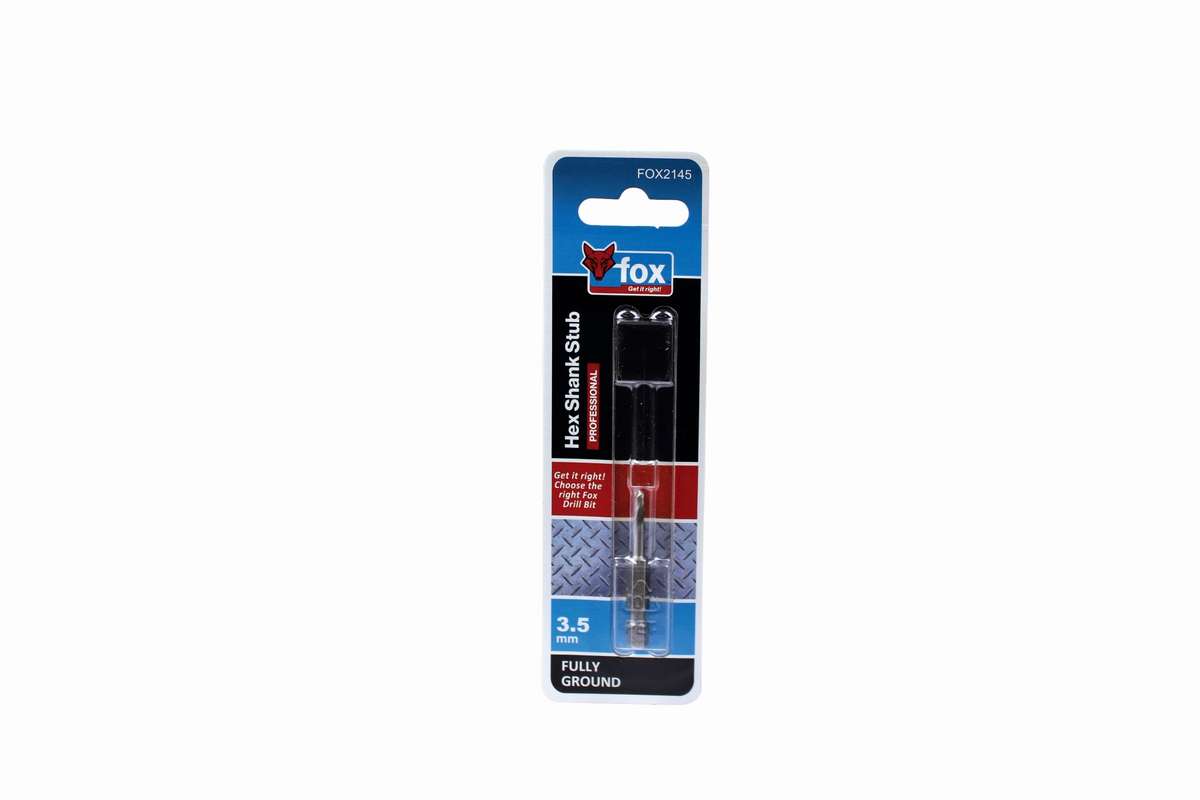 Fox - HSS Hex Stub Drill Bit 3.5 X 47mm - Fox - HSS Hex Stub Drill Bit 3.5 X 47mm