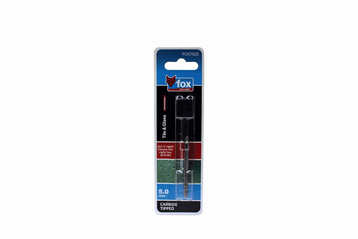 Fox - Glass & Tile Drill Bit 5.0mm - Fox - Glass & Tile Drill Bit 5.0mm