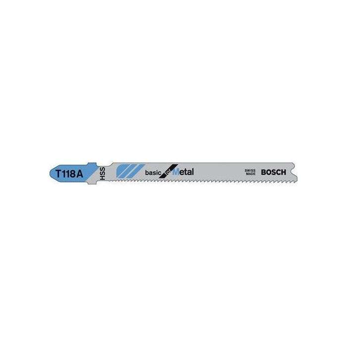 Jigsaw blade HSS T 118 A Basic for Metal, 5 Piece - Jigsaw blade HSS T 118 A Basic for Metal, 5 P...