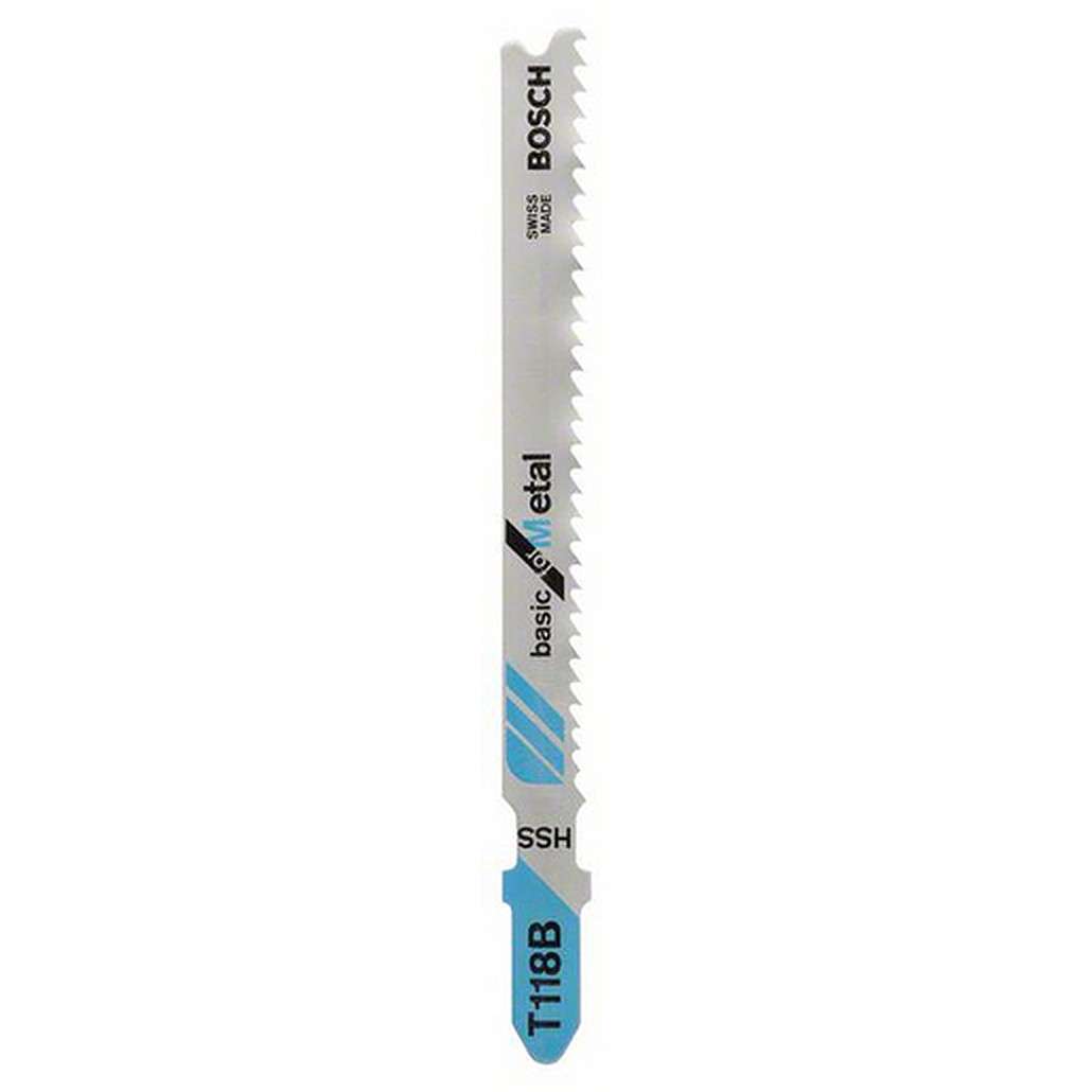 Jigsaw blade HSS T 118 B Basic for Metal, 5 Piece - Jigsaw blade HSS T 118 B Basic for Metal, 5 P...