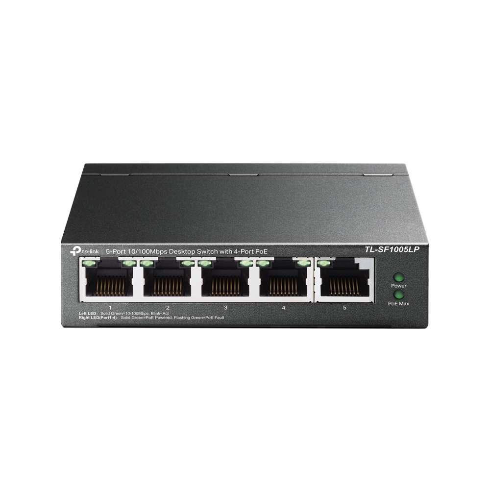 Tp-Link - 5-Port 10/100Mbps Desktop Switch with 4-Port PoE - Tp-Link - 5-Port 10/100Mbps Desktop ...