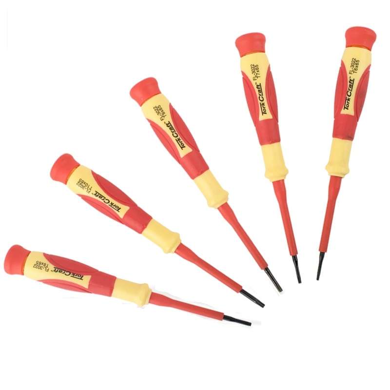 Tork Craft - Precision Electronic Insulated Screwdriver Set - 5 Pieces - Tork Craft - Precision E...