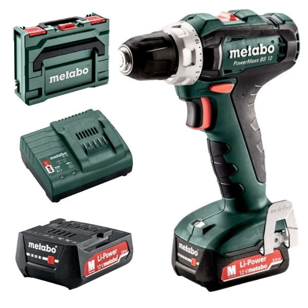 Metabo - Drill (Cordless) Screwdriver Powermaxx BS 12 (601036500) - Metabo - Drill (Cordless) Scr...