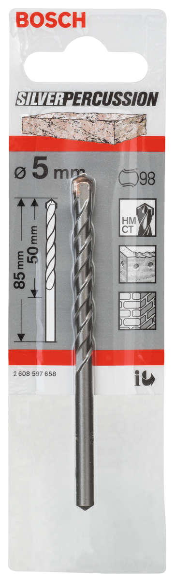 Bosch - CYL-3 Concrete Drill Bit 5 x 50 x 85 mm, d 4,5 mm - Bosch - CYL-3 Concrete Drill Bit 5 x ...