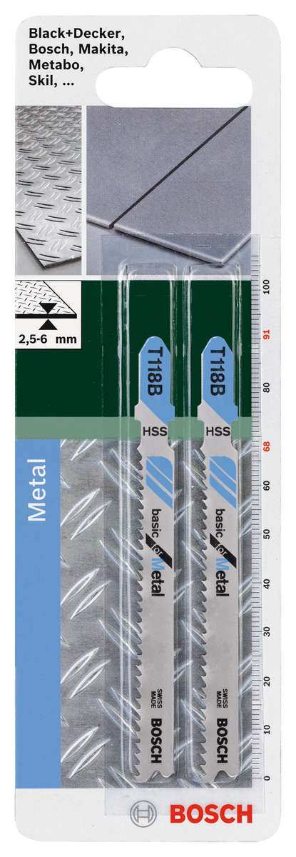 Jigsaw blade HSS T 118 B Basic for Metal, 2 pc - Jigsaw blade HSS T 118 B Basic for Metal, 2 pc