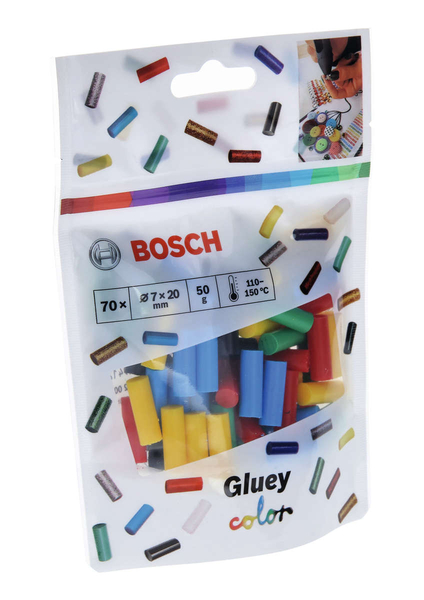 Bosch - Gluey Sticks, Colour Mix 5 x 14 Sticks (5 different colours) - Bosch - Gluey Sticks, Colo...