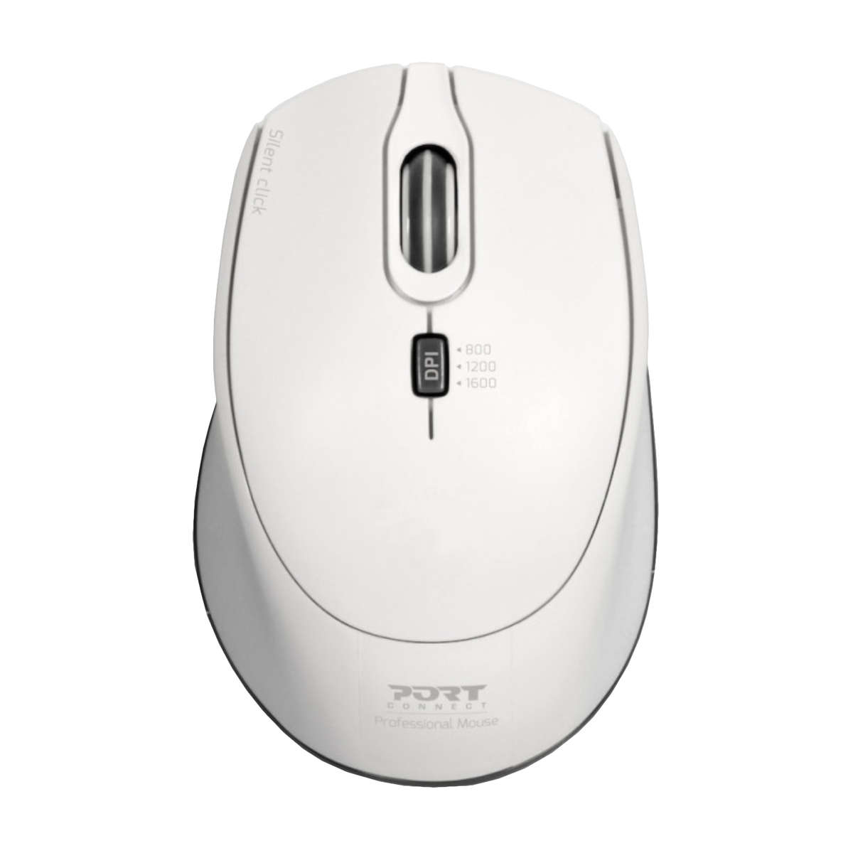 Port - Office Pro Silent 2.4GHz Wireless Mouse White - Port - Office Pro Silent 2.4GHz Wireless M...