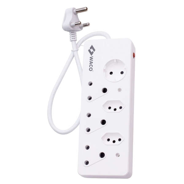 Waco - 6 Way Multiplug with Shutters - Waco - 6 Way Multiplug with Shutters